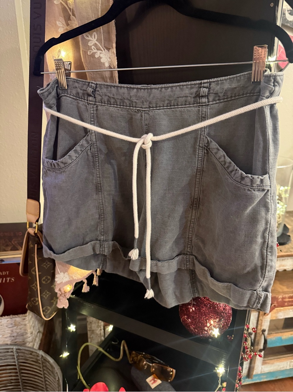 C&C California Slate Gray Drawstring Bermudas